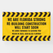 カスタマイズ可能な We Are Florida Strong 建設 横断幕 (横)