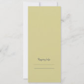 カスタマイズ可能なA-Zベビーブックシャワー招待状 招待状 (裏面)