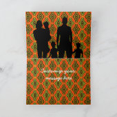 カスタマイズ可能なAfrocentric Holiday Greeting シーズンカード (内部)