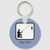 カスタマイズ可能なAnglerロゴ キーホルダー (正面)