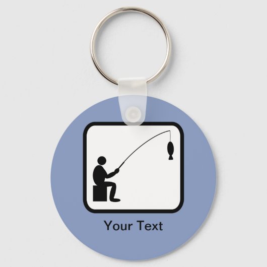 カスタマイズ可能なAnglerロゴ キーホルダー (正面)