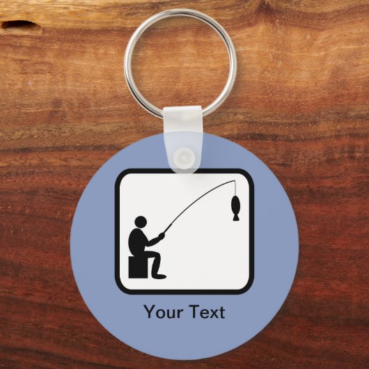 カスタマイズ可能なAnglerロゴ キーホルダー (正面)