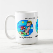 カスタマイズ可能なAquariusの特徴かわいい漫画〔占星術の〕十二宮図 コーヒーマグカップ (左)