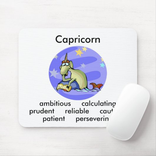 カスタマイズ可能なAquariusの特徴かわいい漫画〔占星術の〕十二宮図 マウスパッド (マウス)