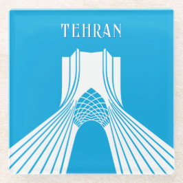 カスタマイズ可能なAzadiタワーモダンマグネット ガラスコースター