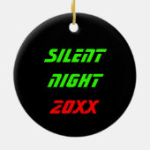 カスタマイズ可能なB2ステルスボマー飛んでいる セラミックオーナメント (裏面)