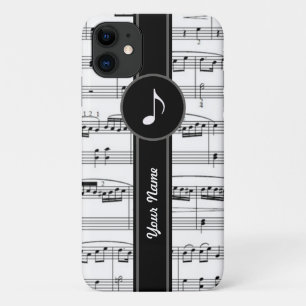 カスタマイズ可能なb&wミュージックノート iPhone 11 ケース