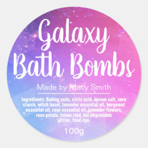 カスタマイズ可能なBathの爆弾のラベル ラウンドシール
