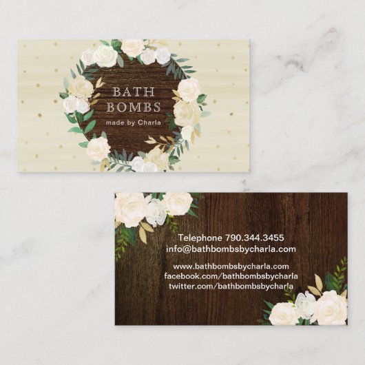 カスタマイズ可能なBathは名刺を爆撃します 名刺 (正面/裏面)