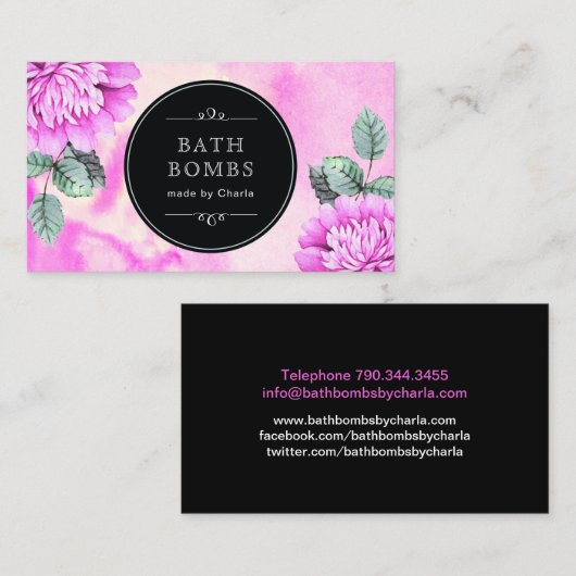 カスタマイズ可能なBathは名刺を爆撃します 名刺 (正面/裏面)