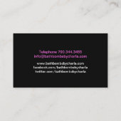 カスタマイズ可能なBathは名刺を爆撃します 名刺 (裏面)