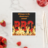 カスタマイズ可能なBBQ紙ナプキン スタンダードカクテルナプキン (インサイチュ)
