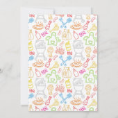 カスタマイズ可能なBBQ誕生日パーティー 招待状 (裏面)