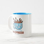 カスタマイズ可能なBe Espresso ツートーンマグカップ (正面左)