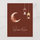 カスタマイズ可能なBohoイスラムラマダンカレム シーズンポストカード (正面)