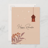 カスタマイズ可能なBohoイスラム幸せラマダン シーズンポストカード (正面/裏面)