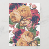 カスタマイズ可能なBohoバラモダン結婚ズ 招待状 (裏面)