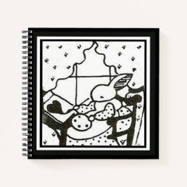 カスタマイズ可能なBunnyジャーナル ノートブック