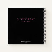 カスタマイズ可能なBunnyジャーナル ノートブック (裏面)