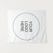 カスタマイズ可能なBusiness Companyロゴテンプレート媒体 タペストリー (正面(横))