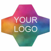 カスタマイズ可能なBusiness Companyロゴ画像テンプレート サッカーボール (フラット)