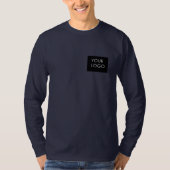 カスタマイズ可能なBusiness Company追加ロゴ Tシャツ (正面)