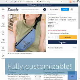 カスタマイズ可能なBusiness Logoドメイン文字テンプレート ファニーパック