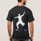 カスタマイズ可能なBWBのワイシャツ-暗い色 Tシャツ (裏面)