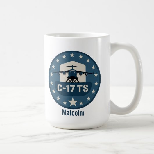 カスタマイズ可能なC-17TSマグカップ コーヒーマグカップ (右)