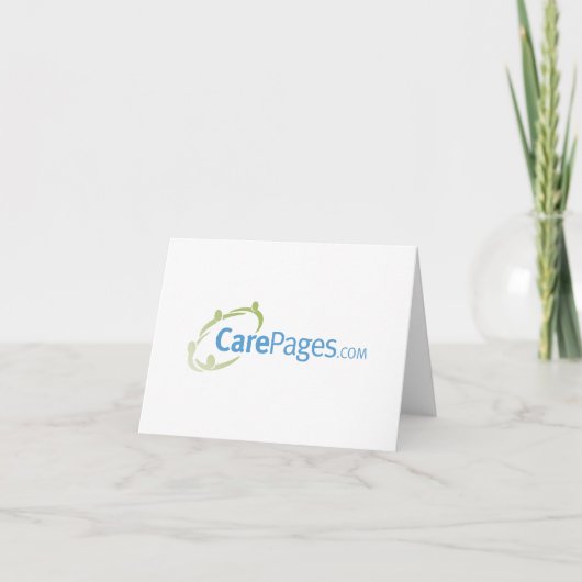 カスタマイズ可能なCarePagesのロゴNotecards - ノートカード (正面)