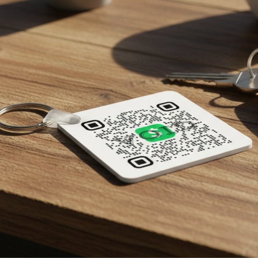 カスタマイズ可能なCash App QRコード キーホルダー