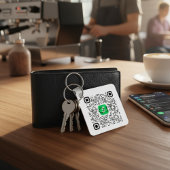 カスタマイズ可能なCash App QRコード キーホルダー