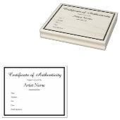 カスタマイズ可能なCertificate of Authenticityテンプレート ラバースタンプ (押印)