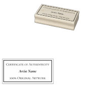 カスタマイズ可能なCertificate of Authenticity Rectangle ラバースタンプ (押印)