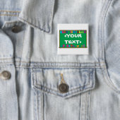 カスタマイズ可能なChalkboard<YOURTEXT> 缶バッジ (インサイチュ)