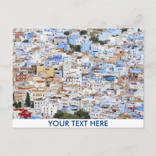 カスタマイズ可能なChefchaouen, Moroccoはがき ポストカード (正面)