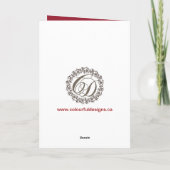 カスタマイズ可能なChevronフォトクリスマスカード シーズンカード (裏面)