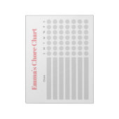 カスタマイズ可能なchoreグラフ ノートパッド (回転)