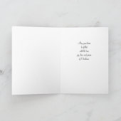 カスタマイズ可能なChristmasCardの喜びの愛および平和 シーズンカード (内部)