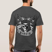 カスタマイズ可能なCJSTOF モノクローム Tシャツ (裏面)