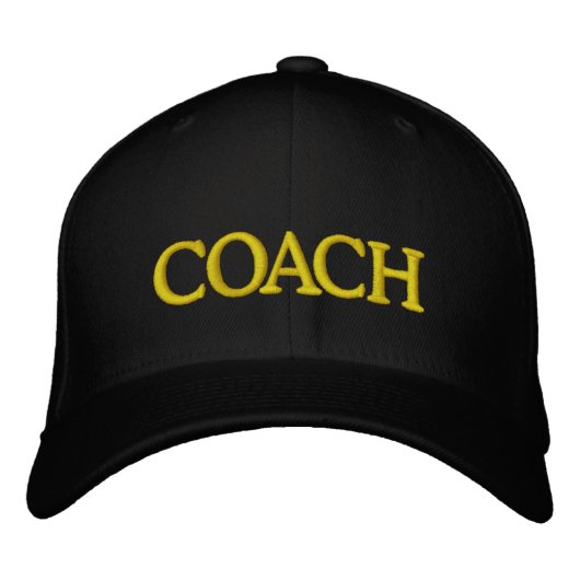 カスタマイズ可能なCOACH 刺繍入りキャップ (正面)