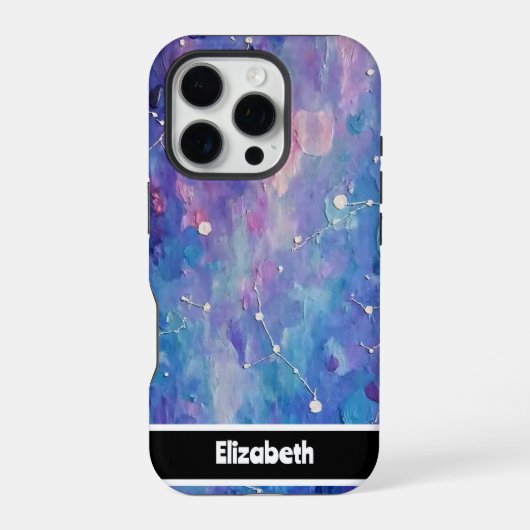 カスタマイズ可能なCosmic Canvasの電話カバー iPhoneケース (裏面)