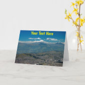 カスタマイズ可能なCotopaxiとQuito カード (黄色い花)