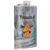 カスタマイズ可能なCRPS RSD戦士サバイバーバタフライ フラスク (右)