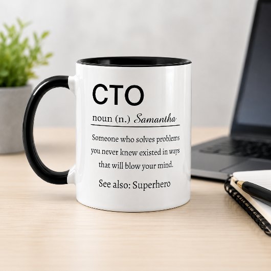 カスタマイズ可能なCTOの定義 マグカップ