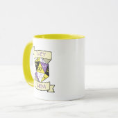 カスタマイズ可能なD20非バイナリTTRPGサイコロ マグカップ (正面左)