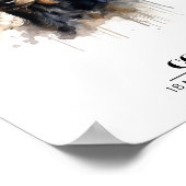 カスタマイズ可能なDachshund犬のポスター ポスター (角)