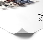 カスタマイズ可能なDalmatian犬のポスター ポスター (角)