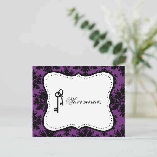 カスタマイズ可能なDamaskの動きのお知らせ 案内状 (スタンド正面)