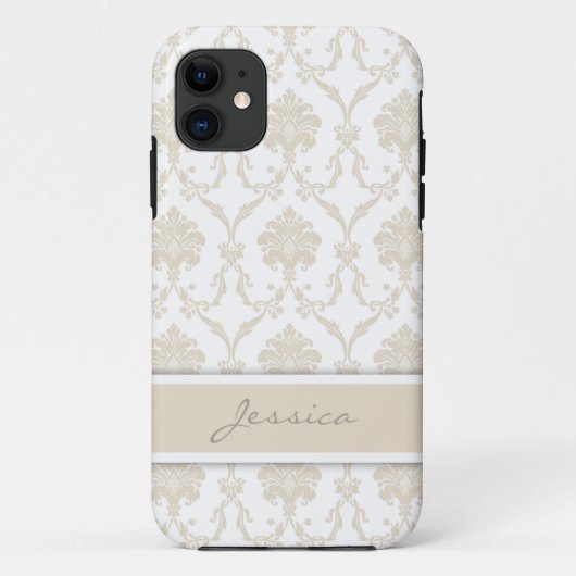 カスタマイズ可能なDamask iPhoneケース Case-Mate iPhoneケース (裏面)